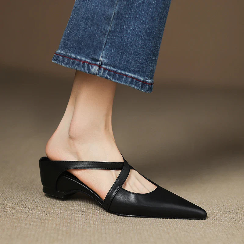 Livia | Genuine Leather Mules