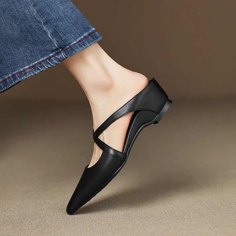 Livia | Genuine Leather Mules
