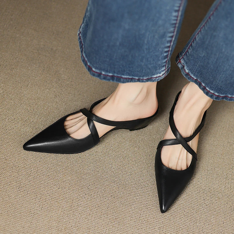 Livia | Genuine Leather Mules