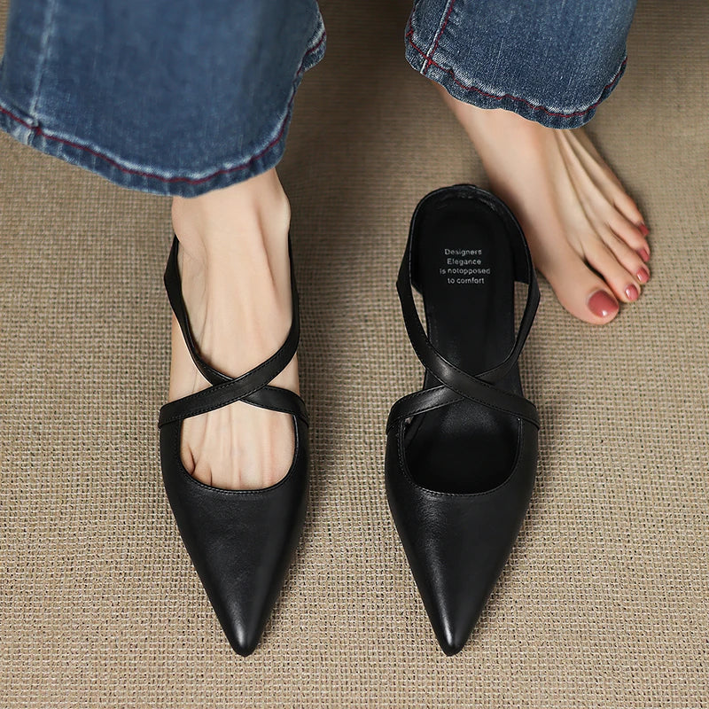 Livia | Genuine Leather Mules
