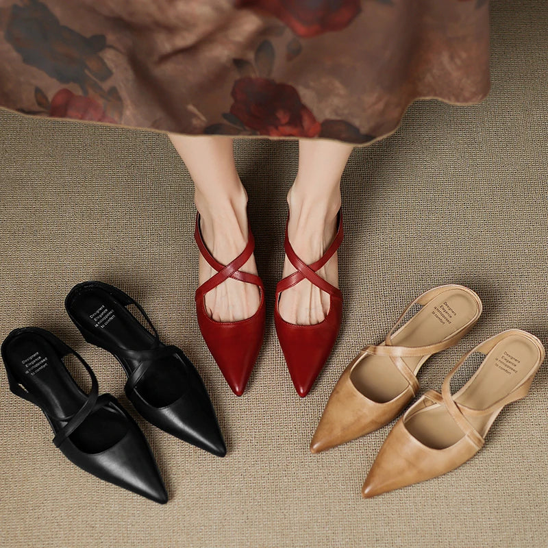 Livia | Genuine Leather Mules