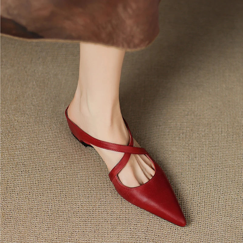 Livia | Genuine Leather Mules
