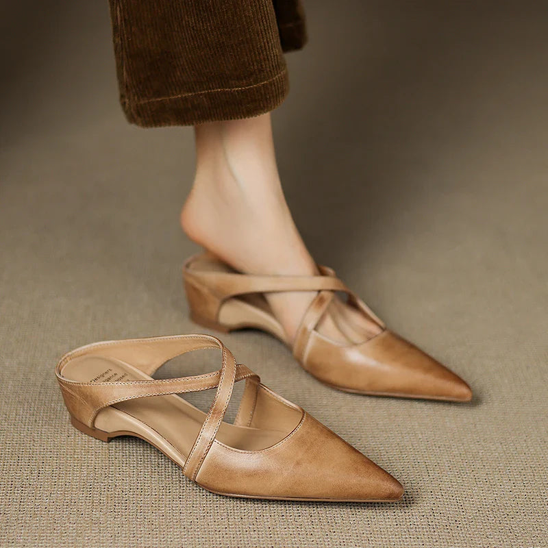 Livia | Genuine Leather Mules