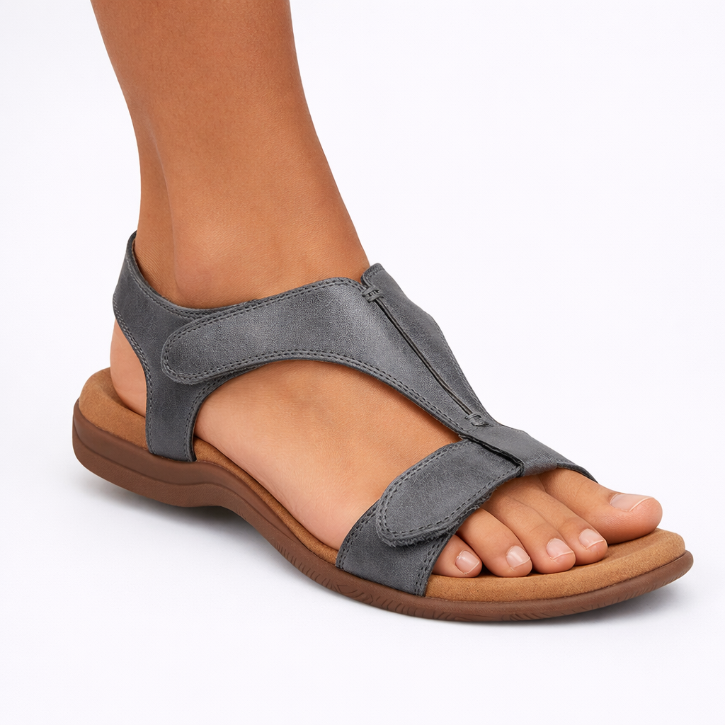 Lois orthopedic adjustable sandals - color Gray