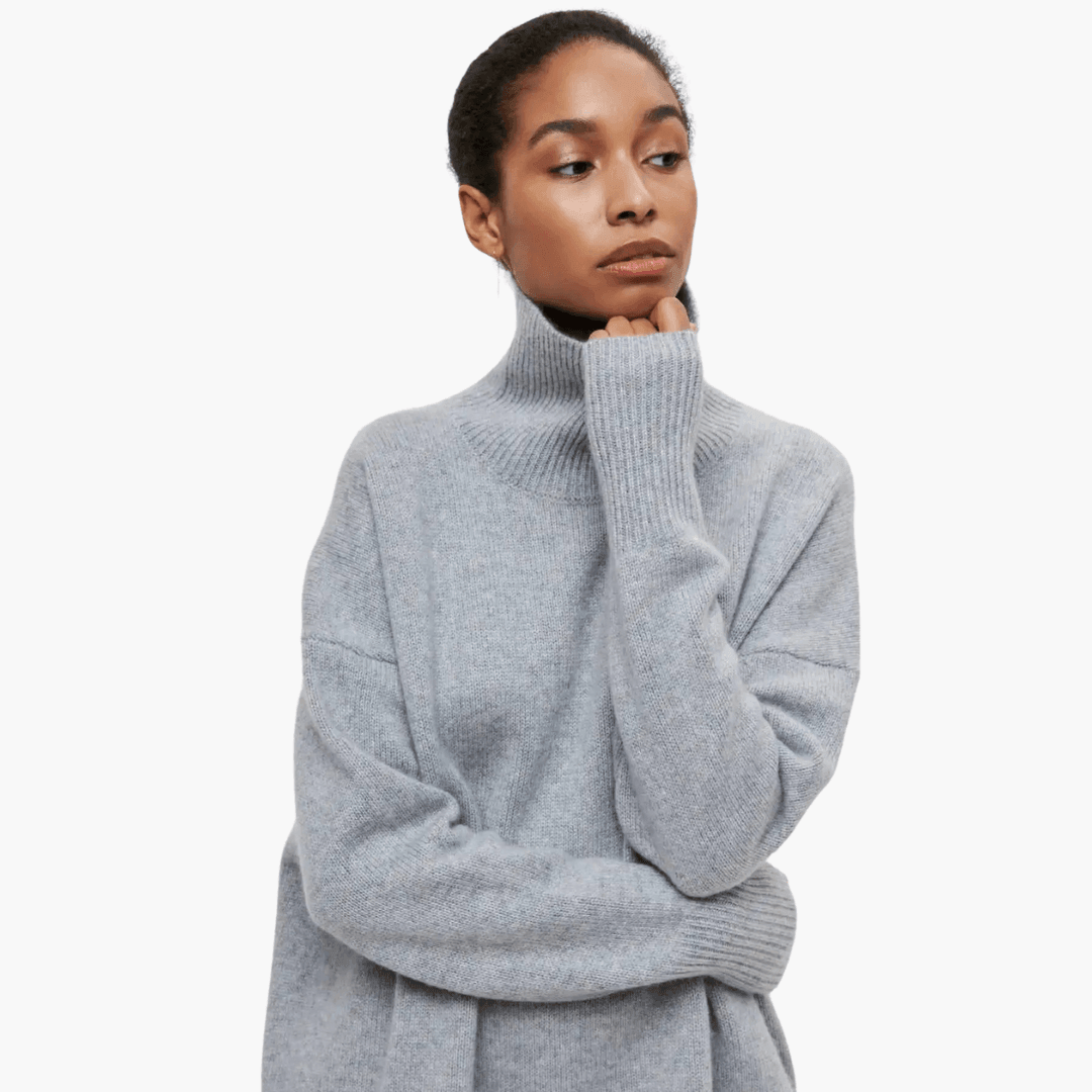 Loretta ribbed turtleneck sweater - side view
