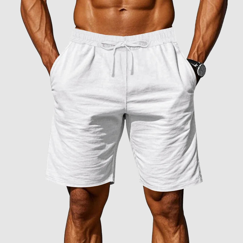 Luca | Cotton Elastic Waist Shorts