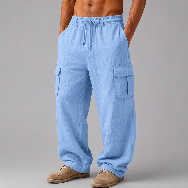 Lucas | Linen Cargo Pants