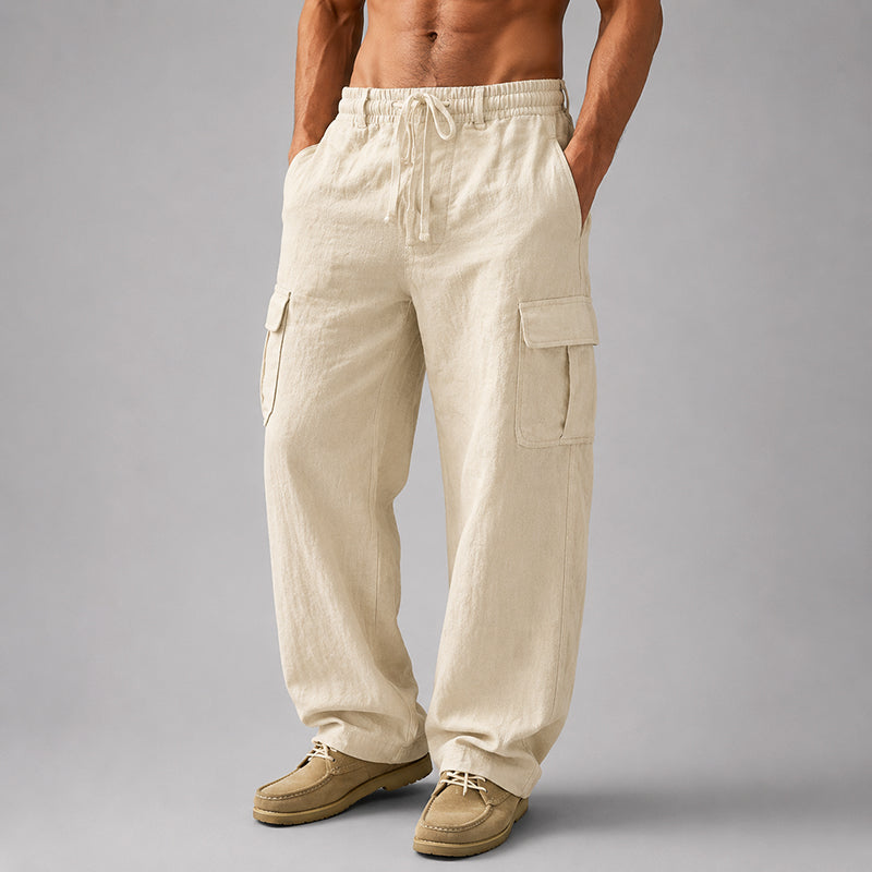 Lucas | Linen Cargo Pants