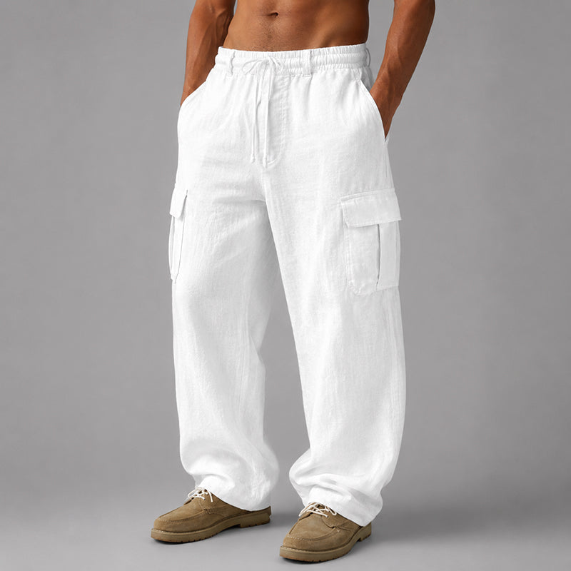 Lucas | Linen Cargo Pants