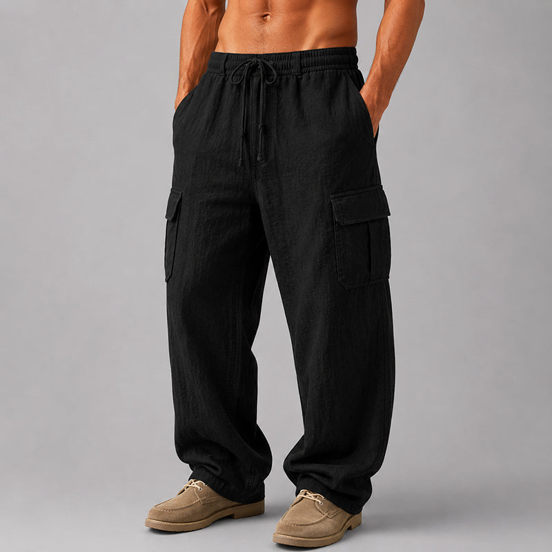 Lucas | Linen Cargo Pants