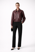 Lucrezia bomber jacket with zip closure - styled outfit