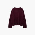 Lucy knit sweater round neckline - front view