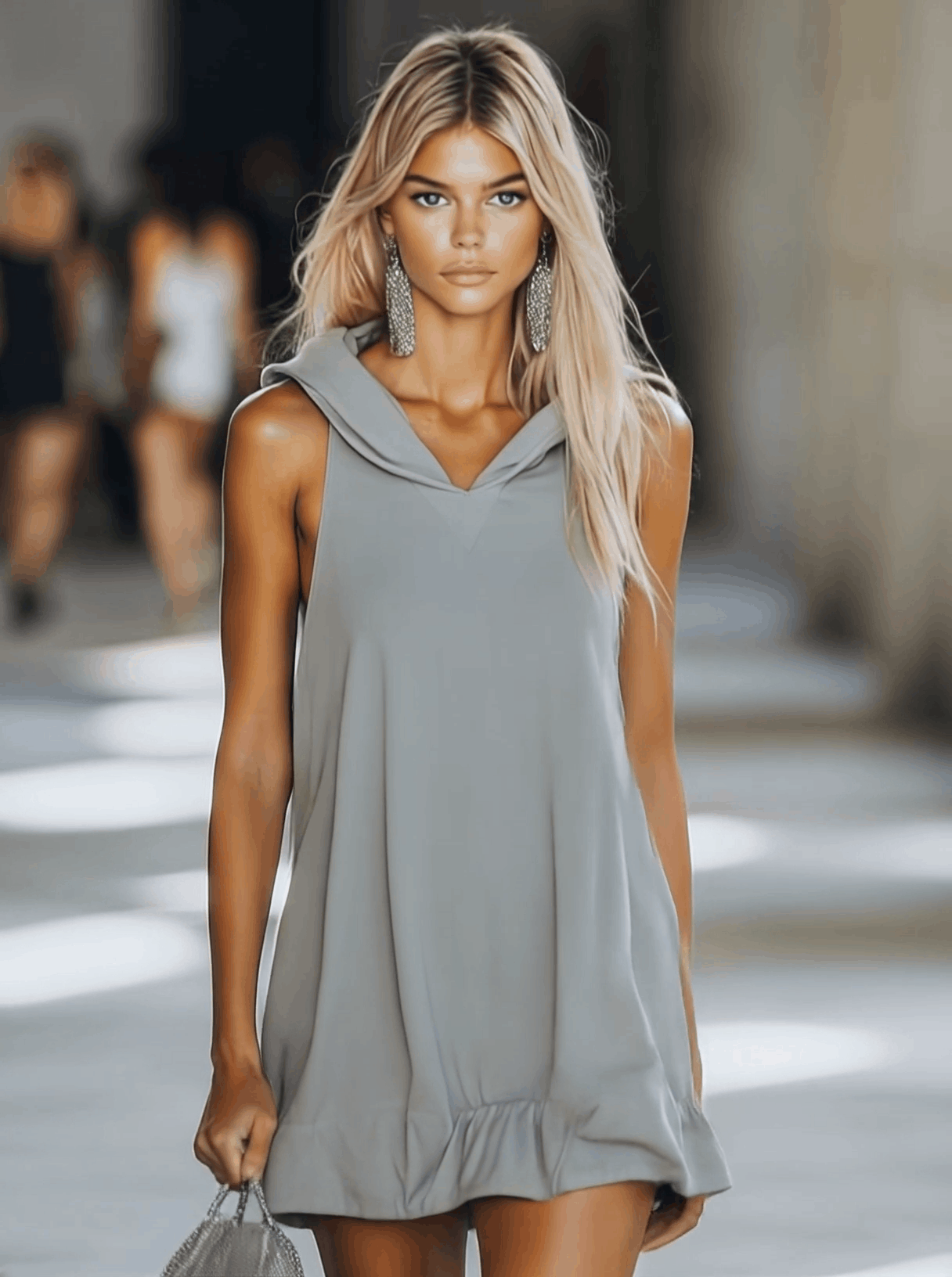 Myra | Sleeveless Hooded Mini Dress