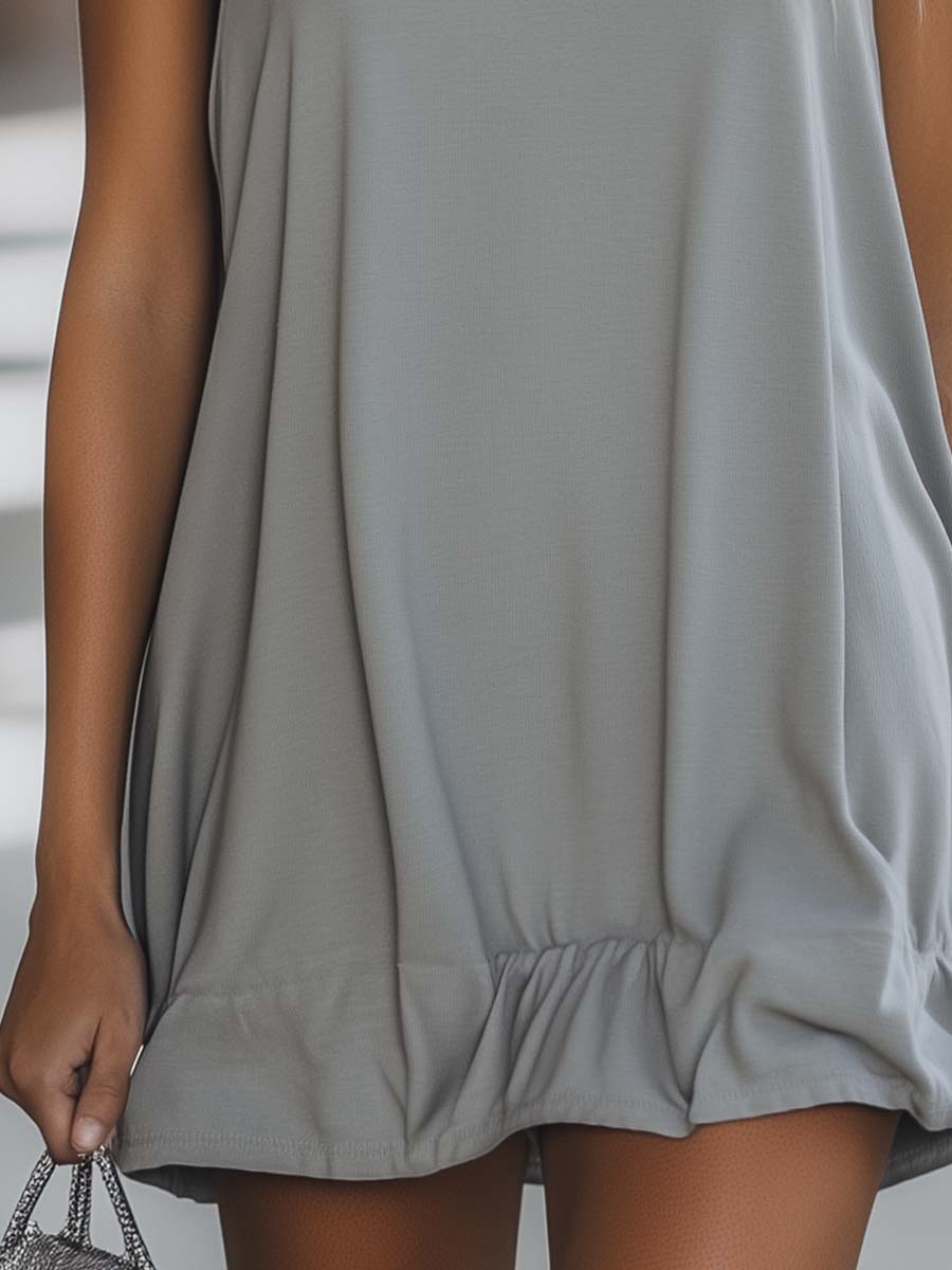Myra | Sleeveless Hooded Mini Dress