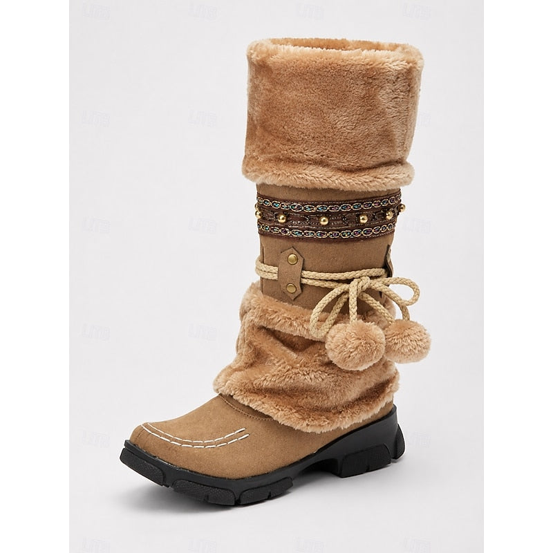 Lysandra | Cozy Boho Snow Boots