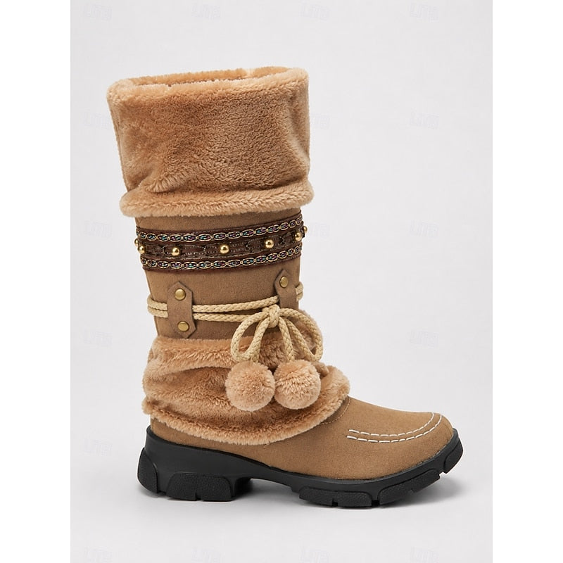 Lysandra | Cozy Boho Snow Boots