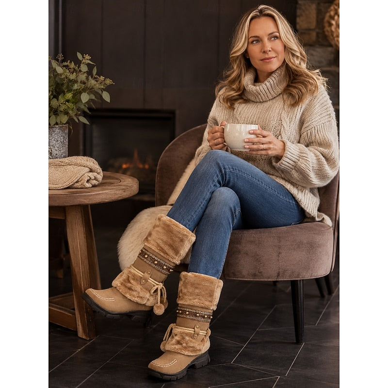 Lysandra | Cozy Boho Snow Boots