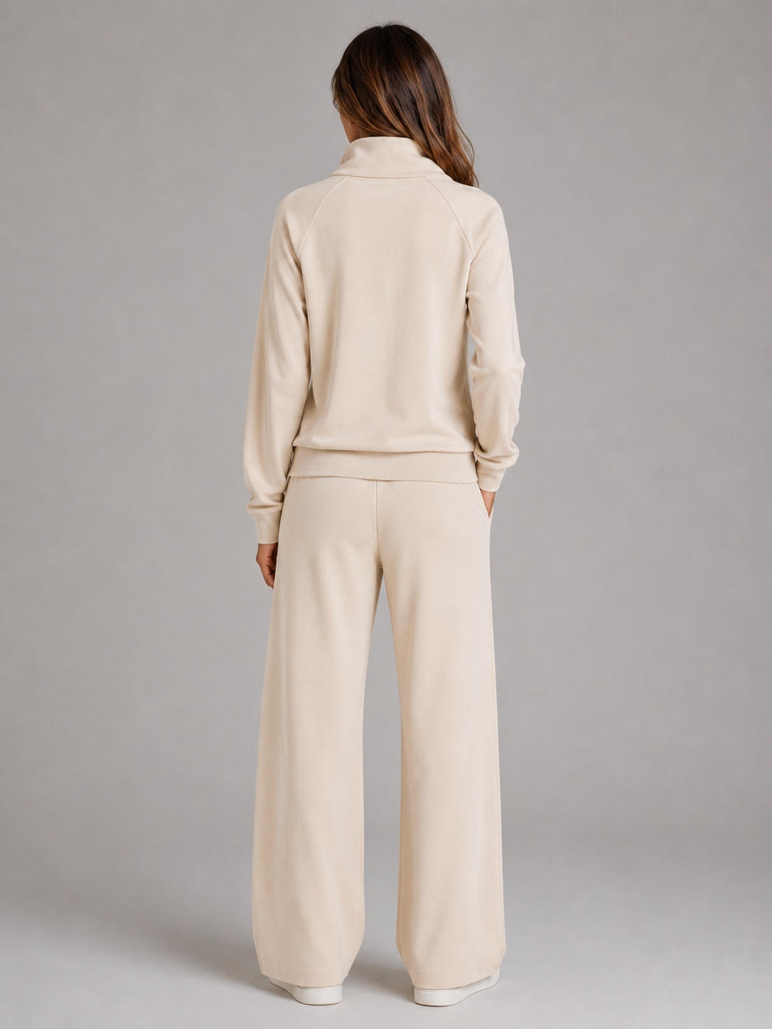 Mabel half zip lounge set two piece co-ord - side view