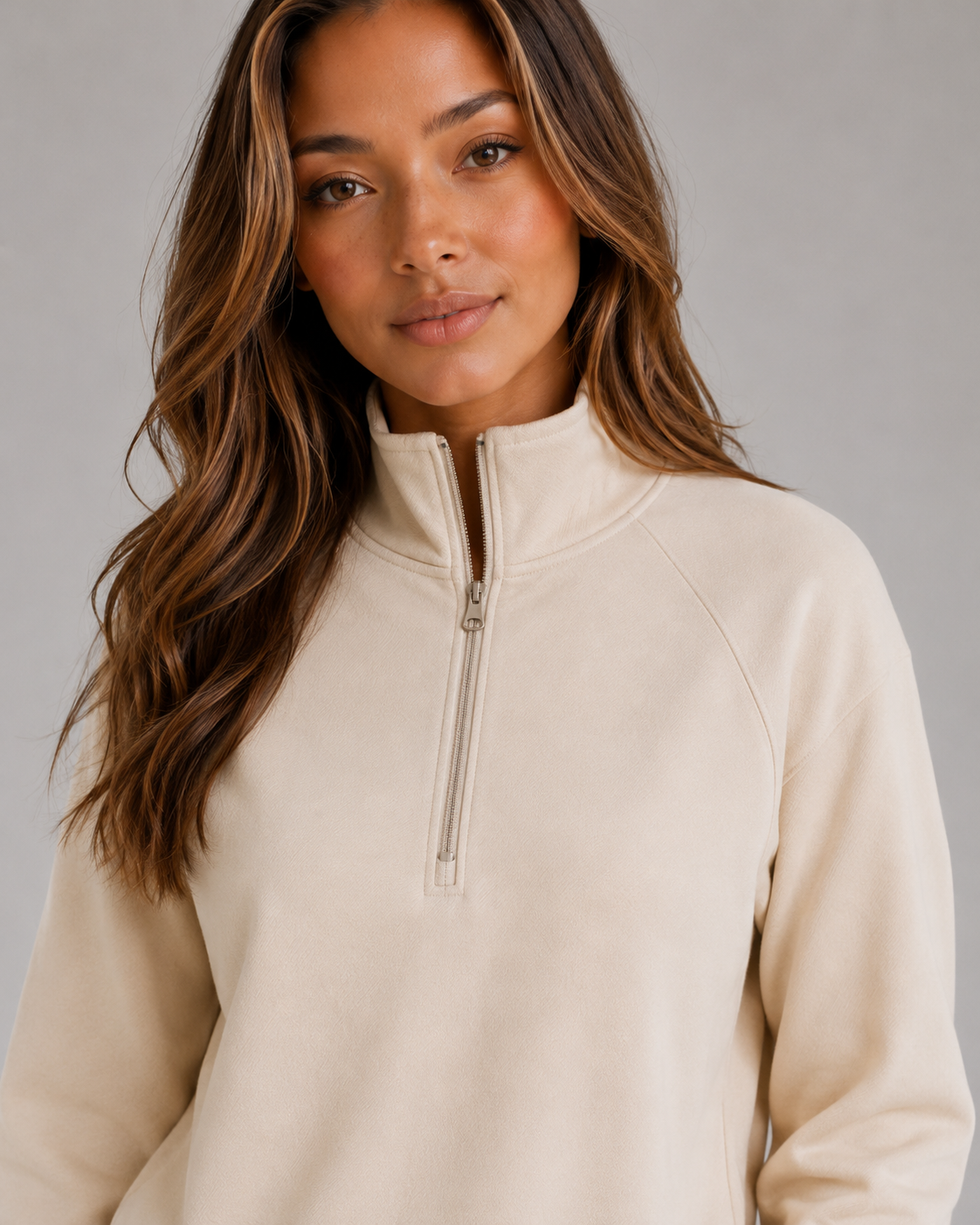 Mabel half zip lounge set two piece co-ord - collar detail