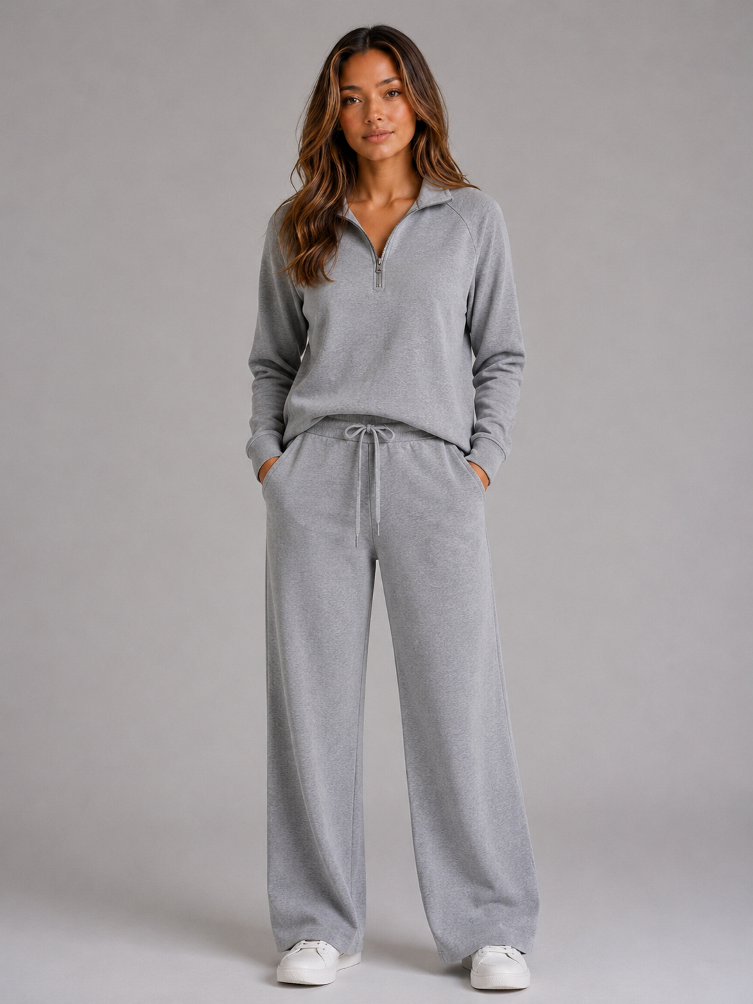 Mabel half zip lounge set two piece co-ord - color options 1