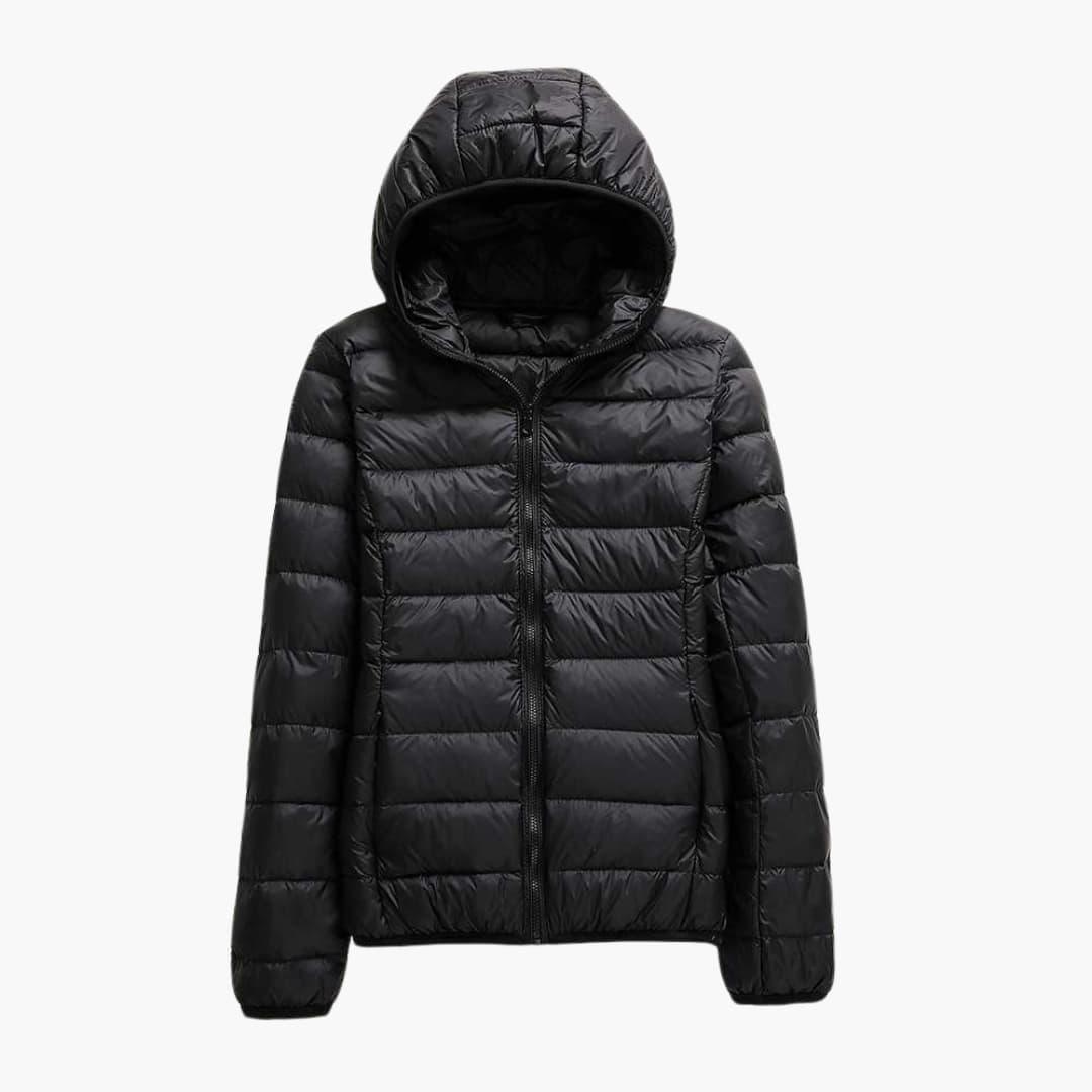 Madeline hooded puffer jacket - side view