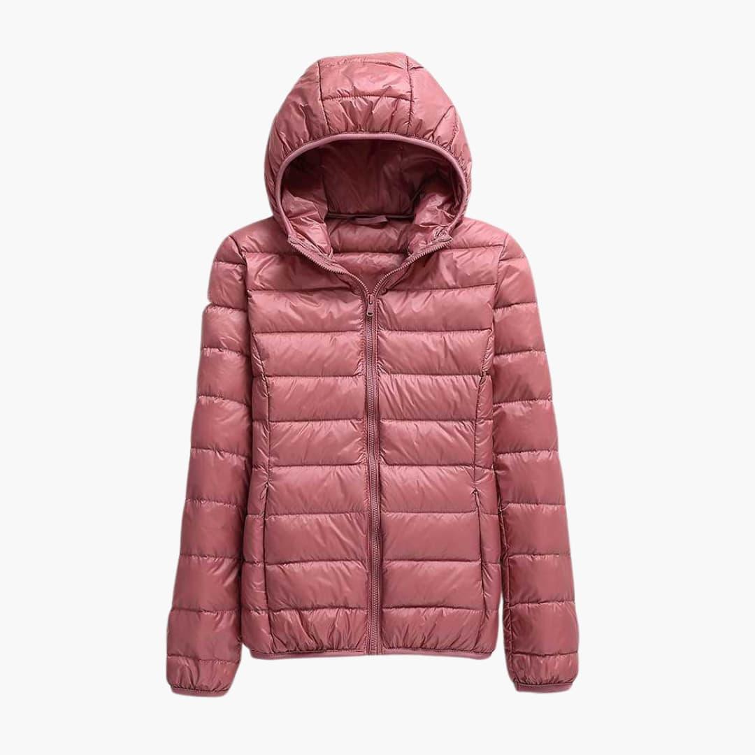 Madeline hooded puffer jacket - hood detail