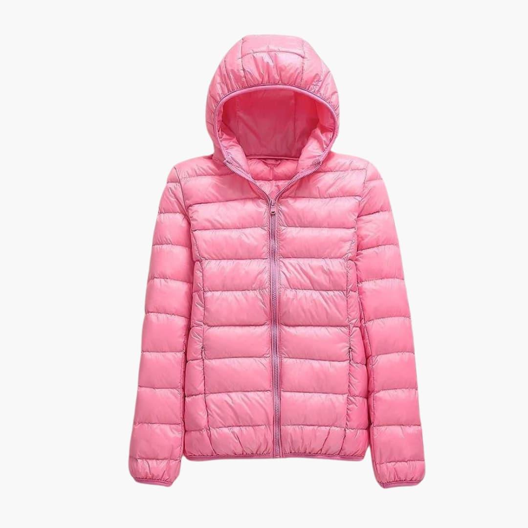 Madeline hooded puffer jacket - color Black