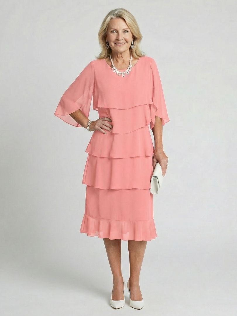 Madison | Women's Tiered Midi Dress