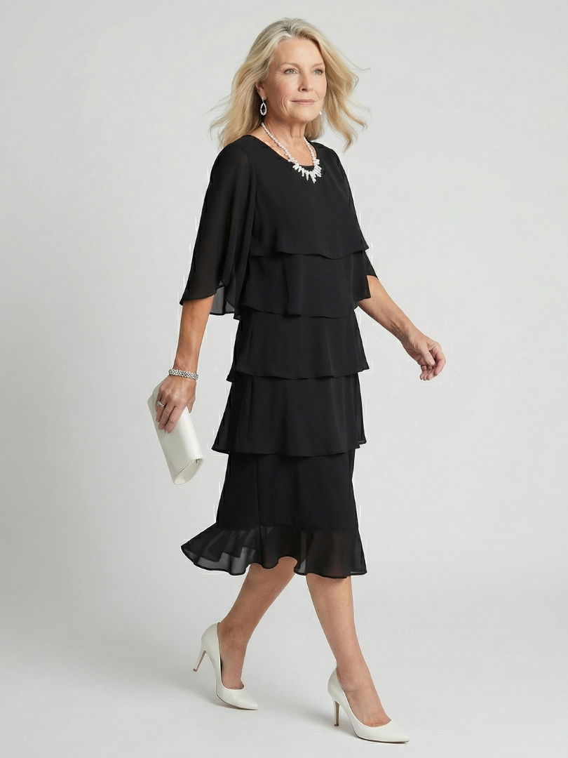 Madison | Women's Tiered Midi Dress
