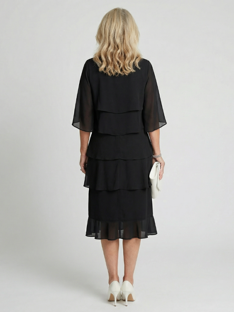 Madison | Women's Tiered Midi Dress
