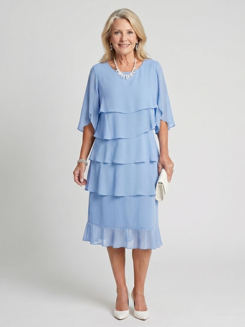 Madison | Women's Tiered Midi Dress