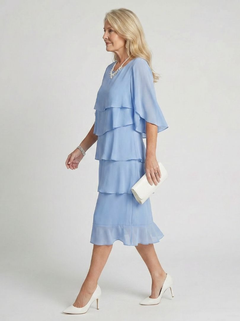 Madison | Women's Tiered Midi Dress