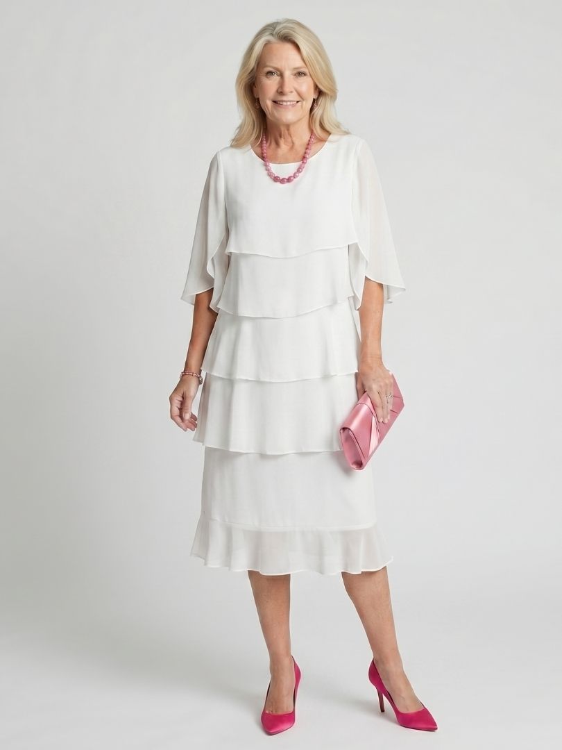 Madison | Women's Tiered Midi Dress