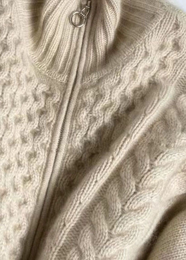 Maeve high-neck zip cardigan, view 2