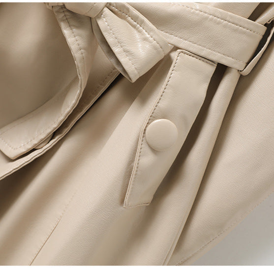 Marcheline | Elegant Sheepskin Trench Coat