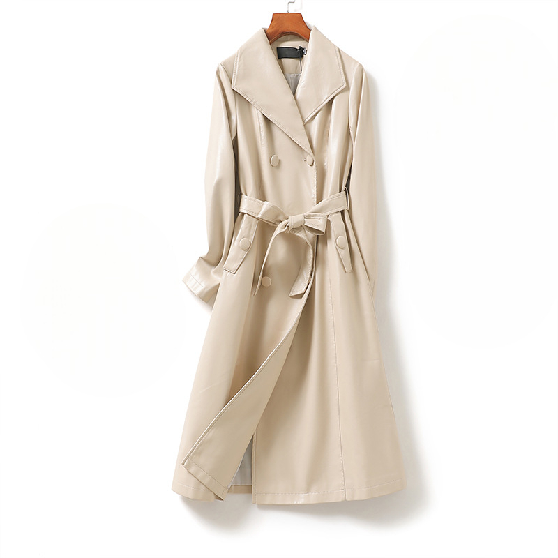 Marcheline | Elegant Sheepskin Trench Coat