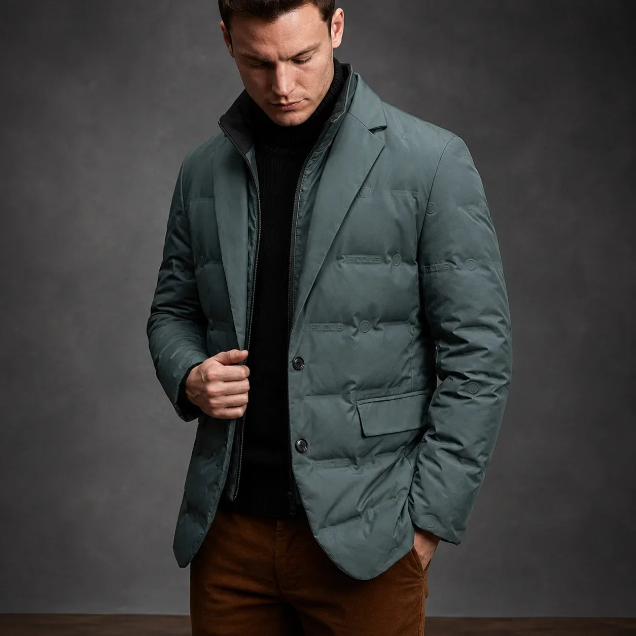Marco urban down blazer - side view