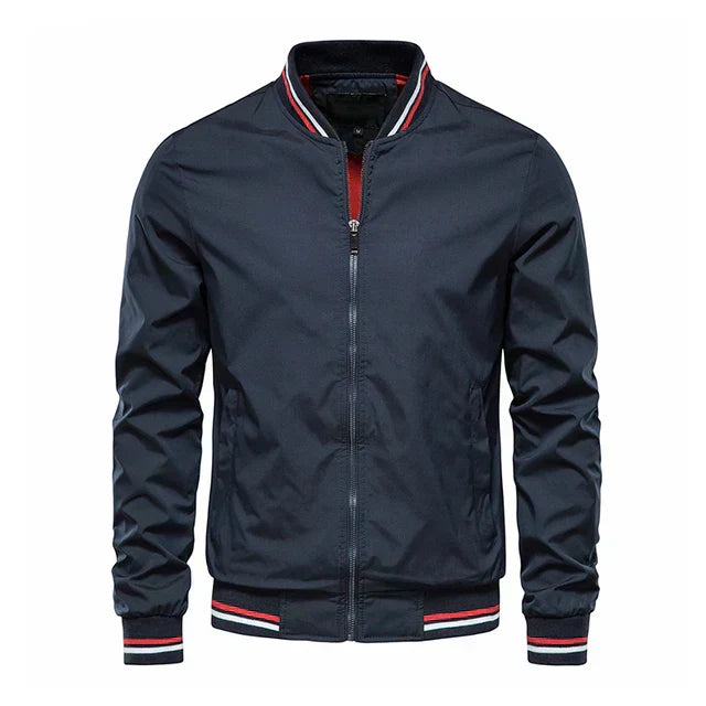 Marcus striped bomber jacket - cuff detail