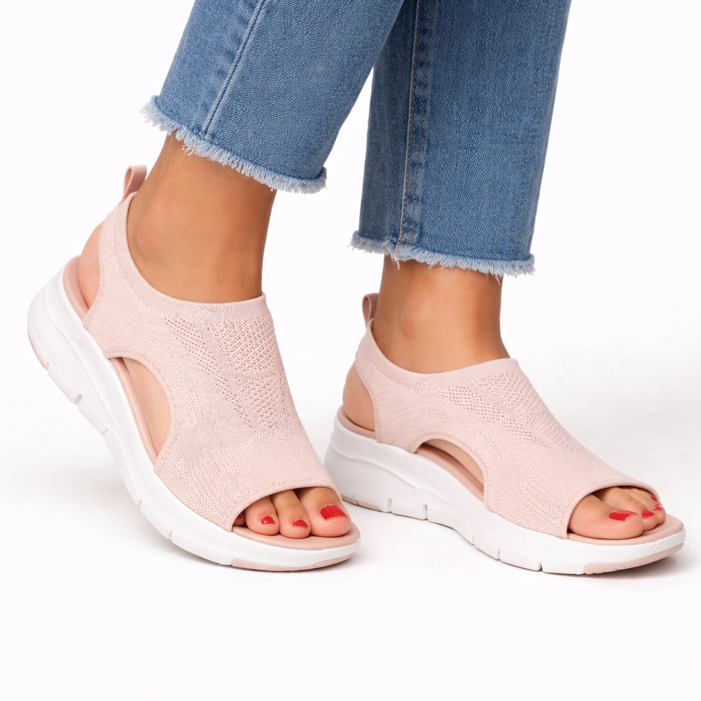 Margaret orthopedic slip-on walking shoes - color Pink