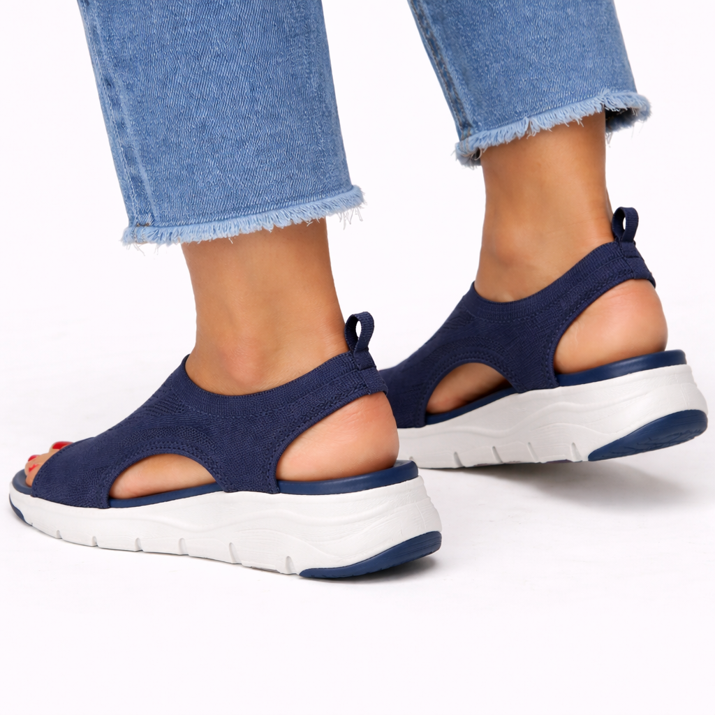 Margaret orthopedic slip-on walking shoes - styled outfit