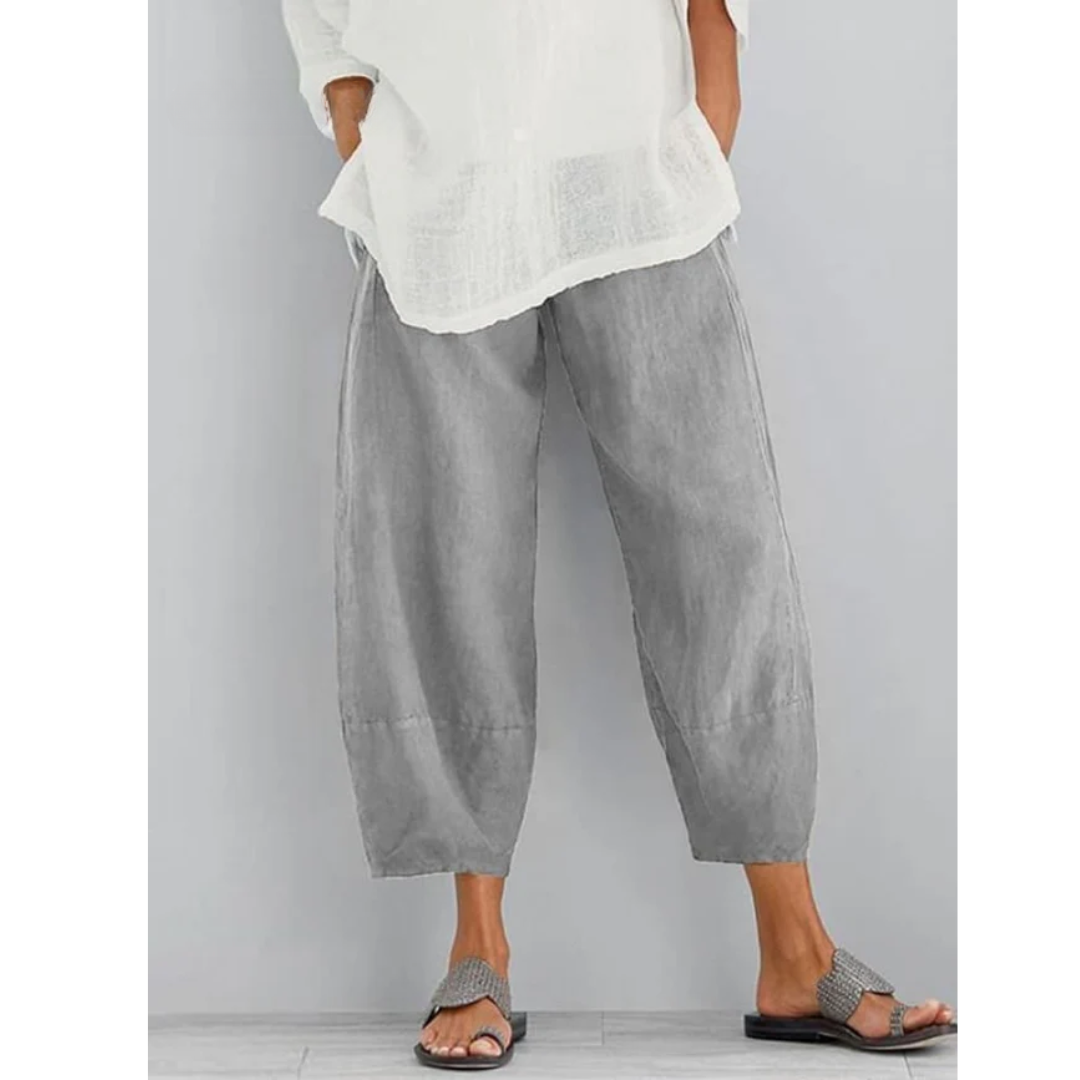 Margot linen leisure pants - side view