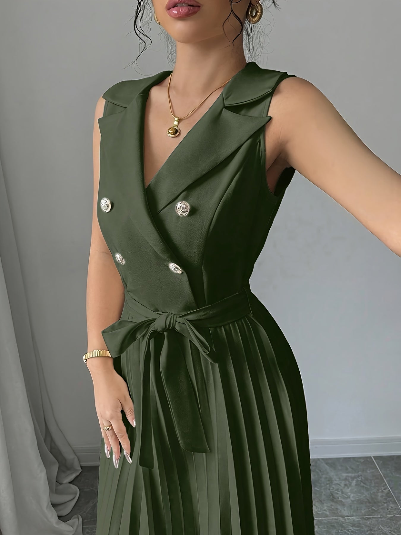 Marguerite fall blazer dress - button detail