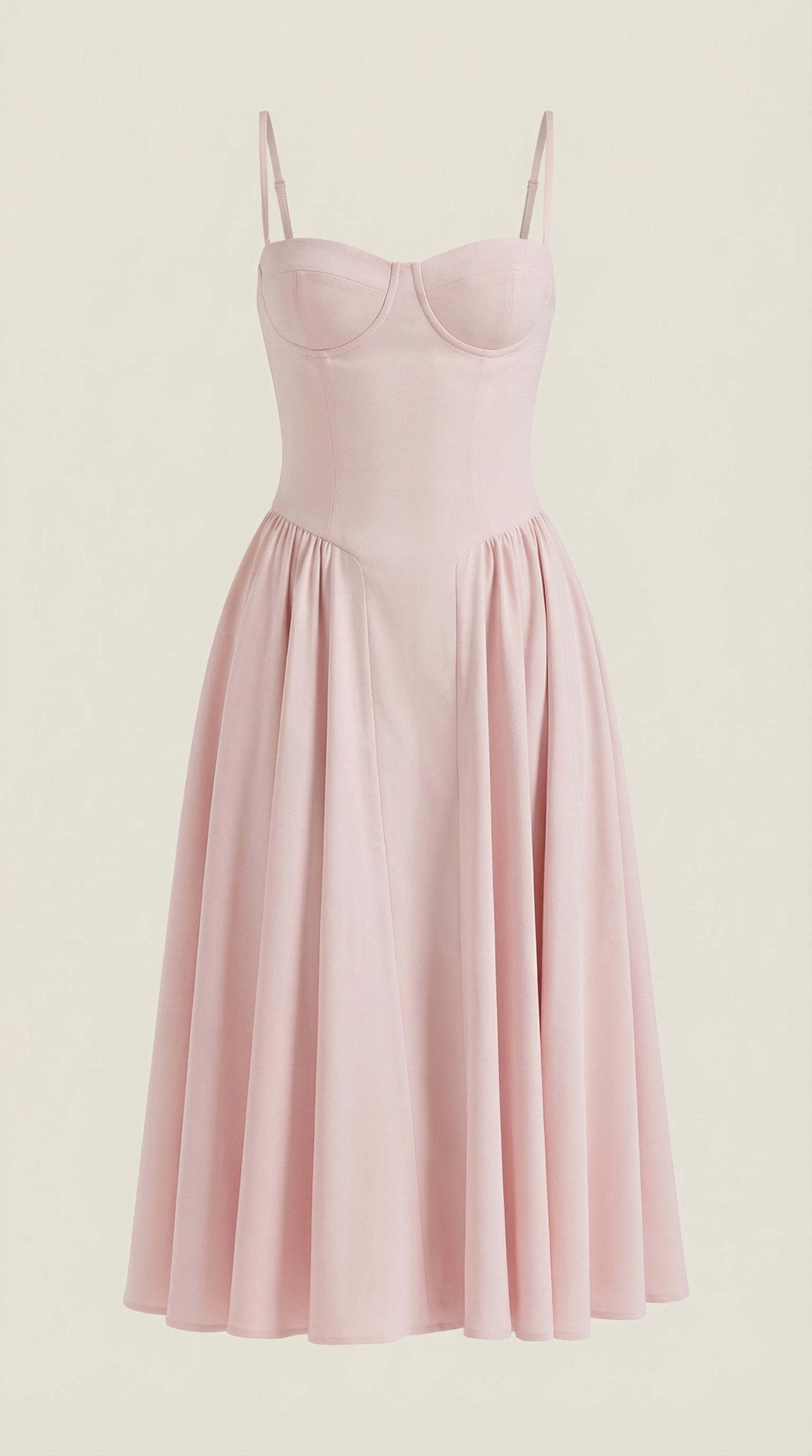 Marielle | Floral Corset Wedding Guest Midi Dress