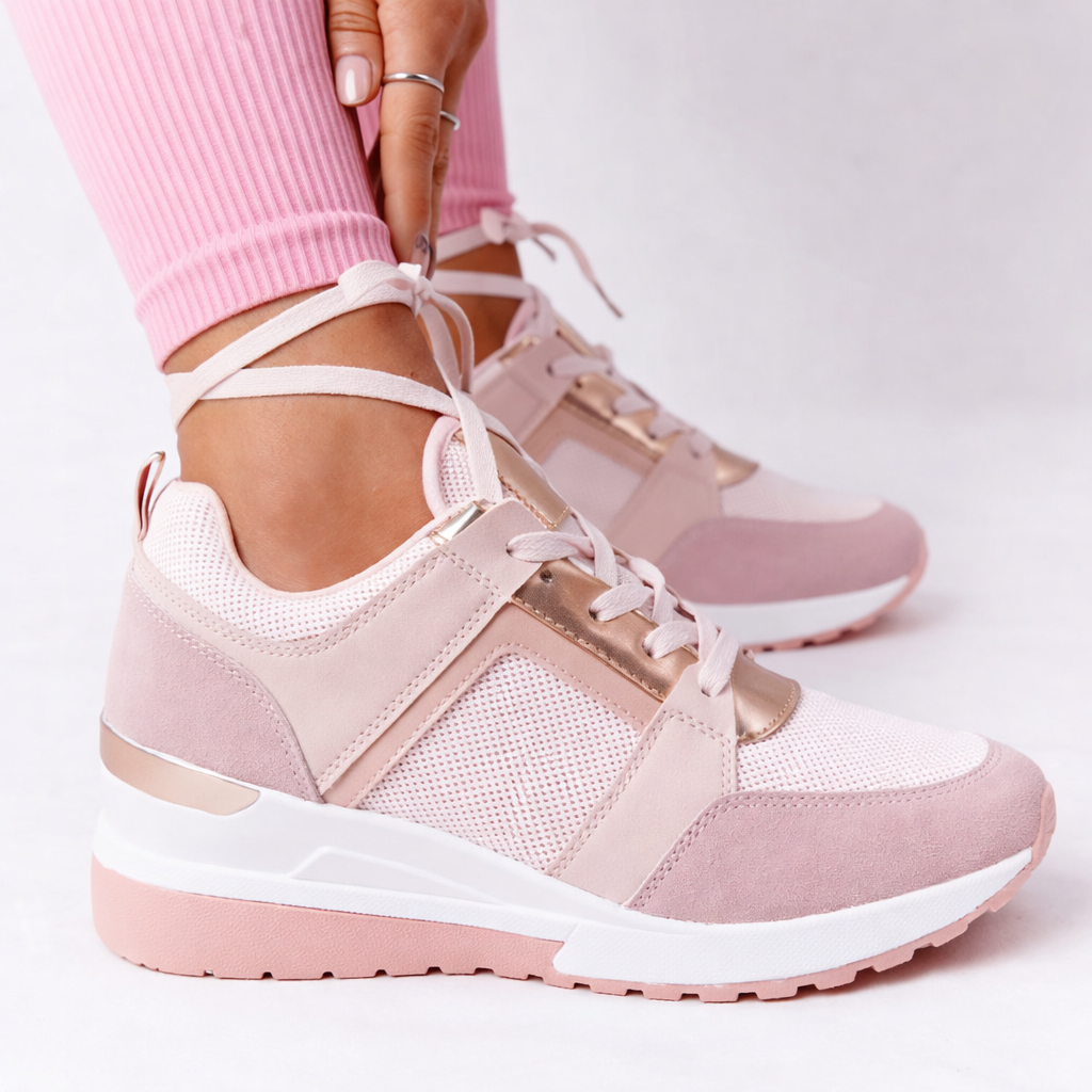 Marion orthopedic wedge sole shoes - color Pink