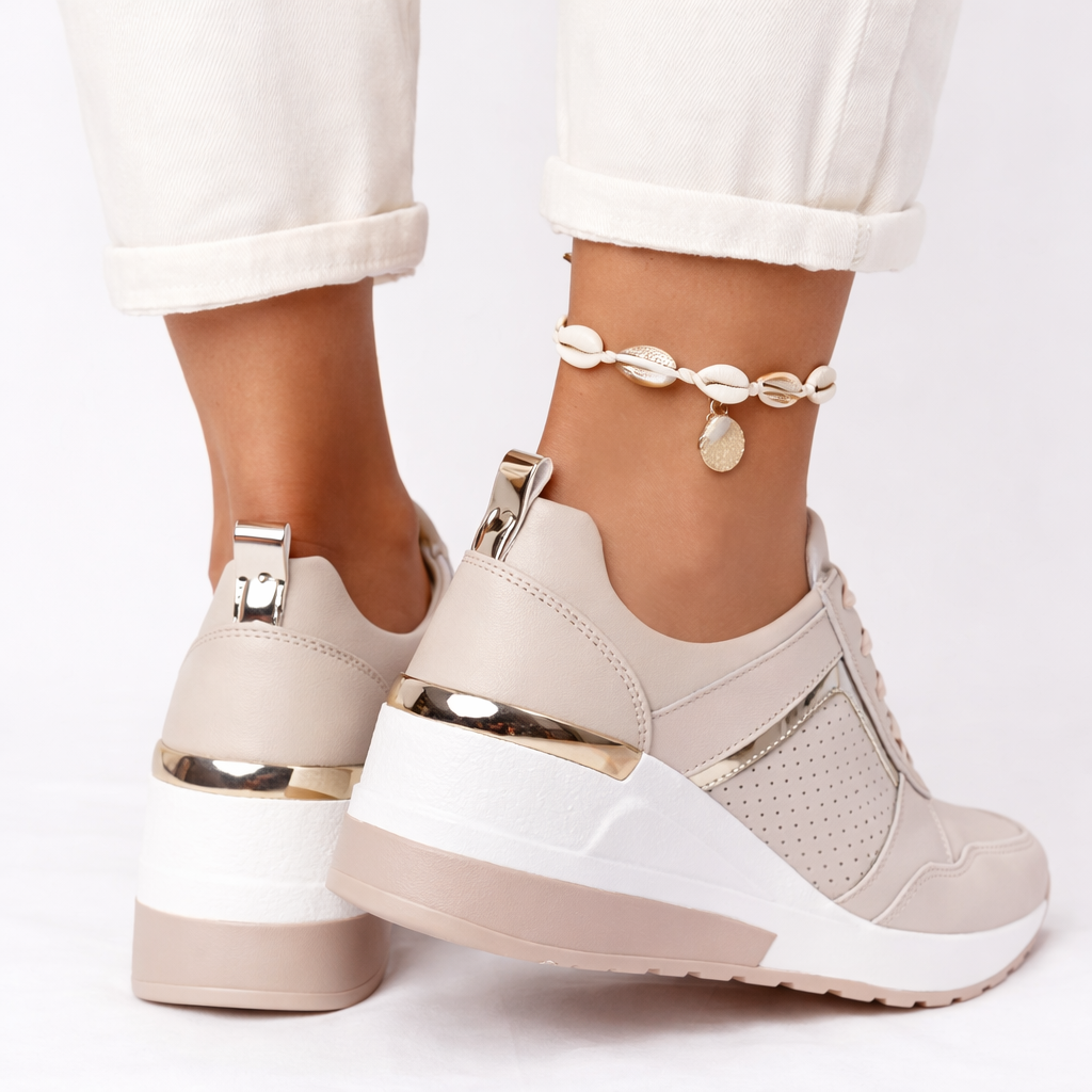 Marion orthopedic wedge sole shoes - back view