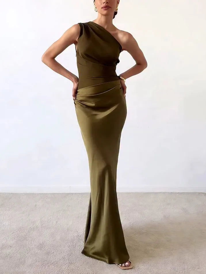 Martina | One Shoulder Maxi Evening Dress