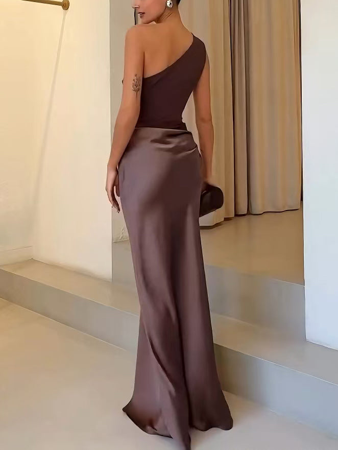 Martina | One Shoulder Maxi Evening Dress