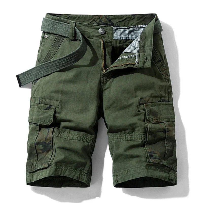 Matteo | Camo Panel Cargo Shorts