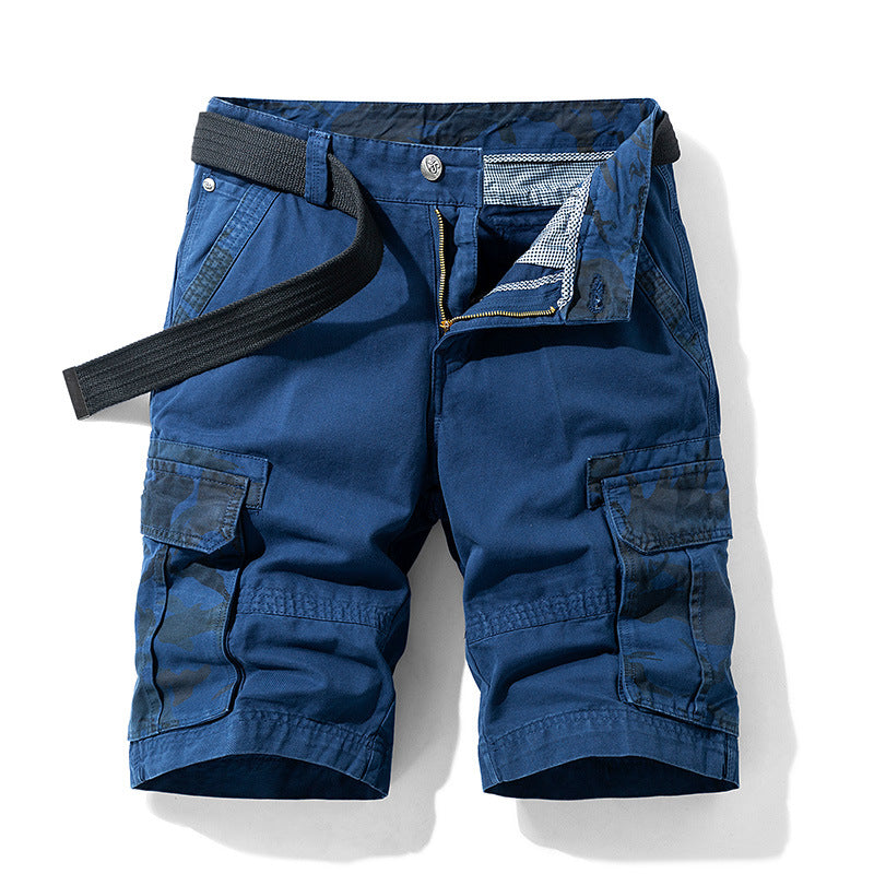 Matteo | Camo Panel Cargo Shorts