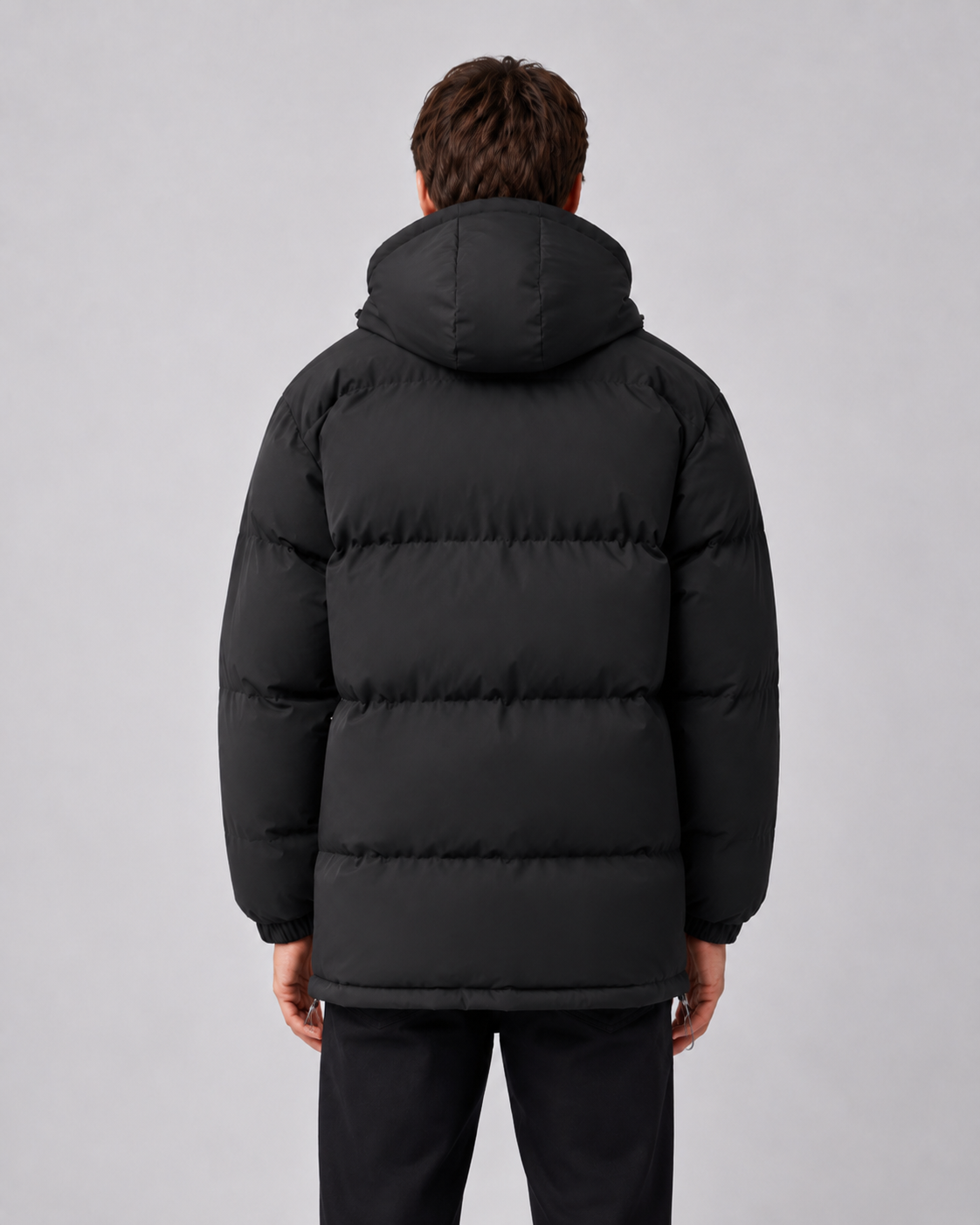 Matthew hooded puffer jacket high neck - color options 1